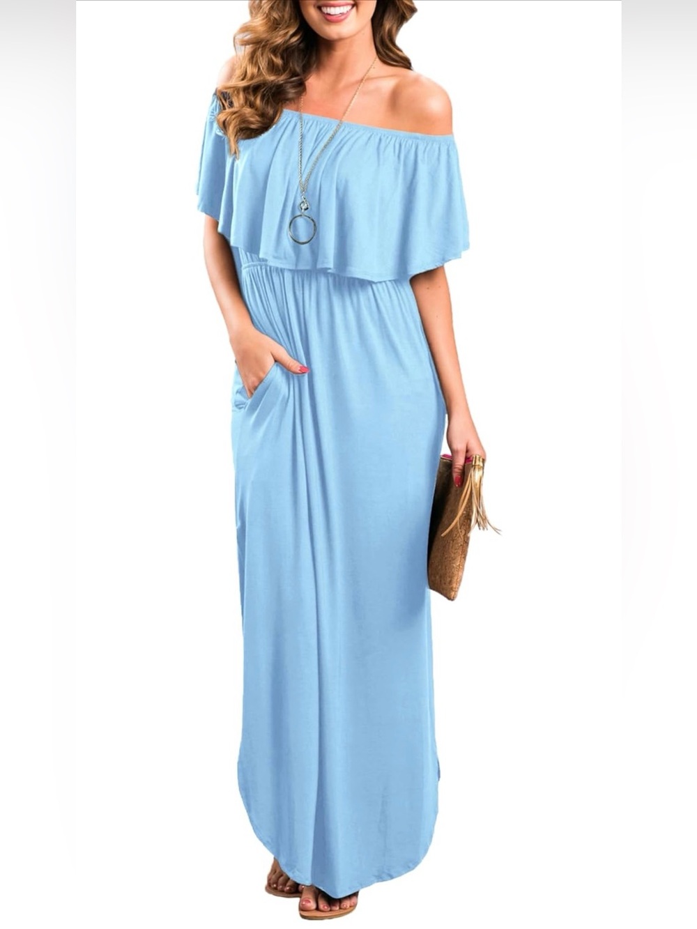 Amazon Women’s Maxi Off Shoulder Dress Size XL